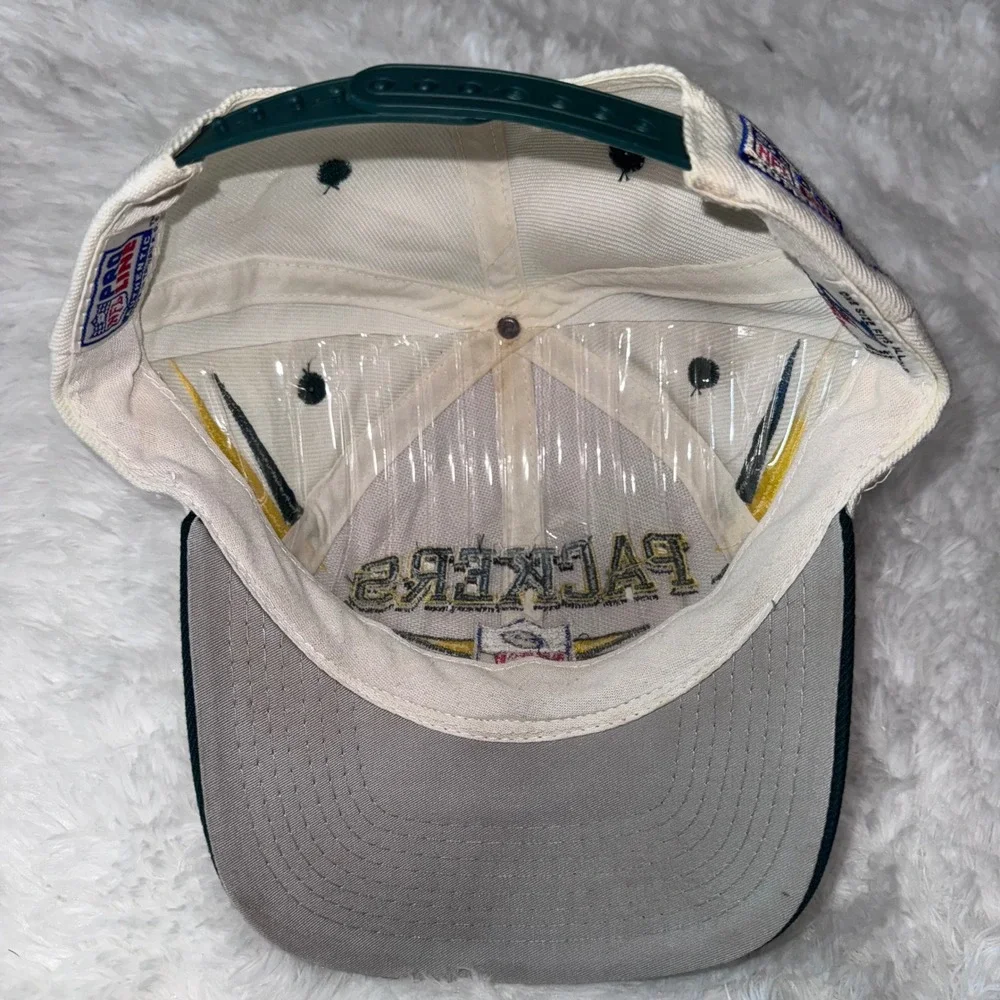 Vintage logo athletics Green Bay Packers NFL Snapback Hat Diamond cut Dcut‎